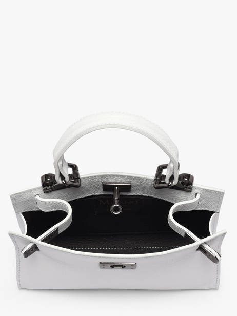 Sac Porté Main Caviar Leder Milano Wit caviar CA25114 ander zicht 3